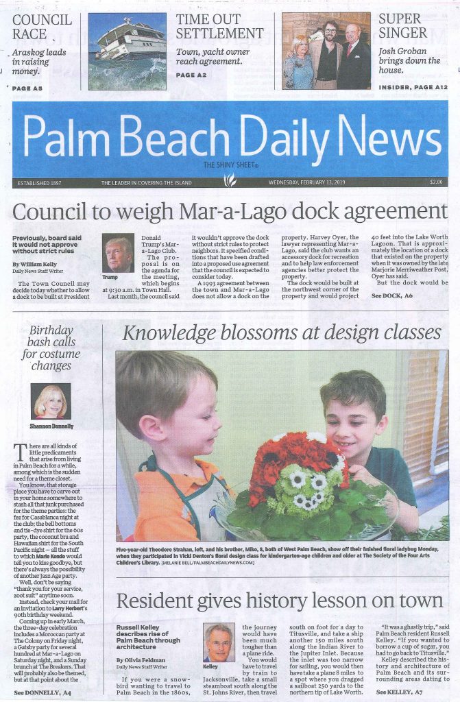 Palm Beach Daily News Feb. 13, 2019 Palm Beach Show