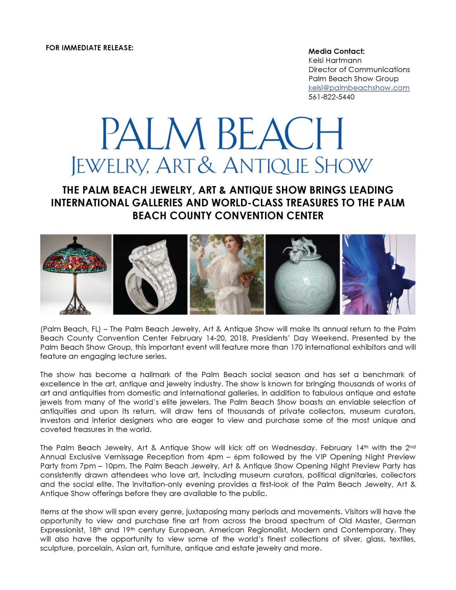 The Palm Beach Jewelry Art Antique Show Brings Leading