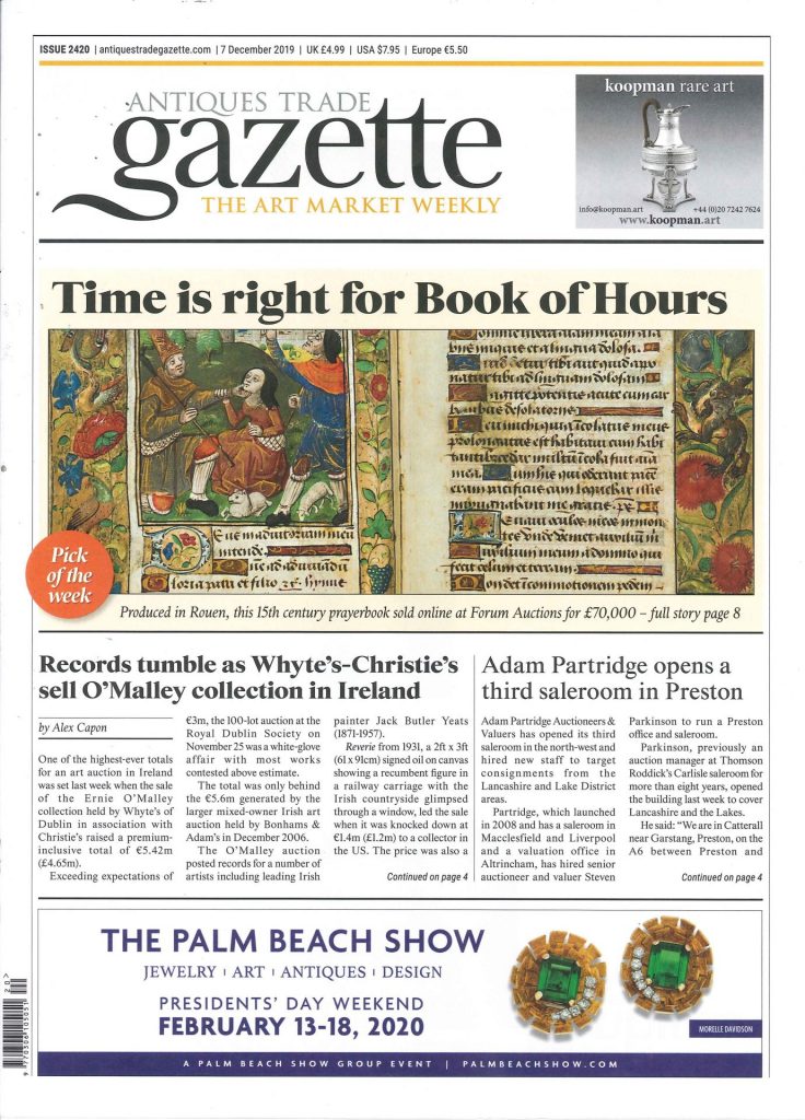 Antique Trade Gazette: December 7, 2019