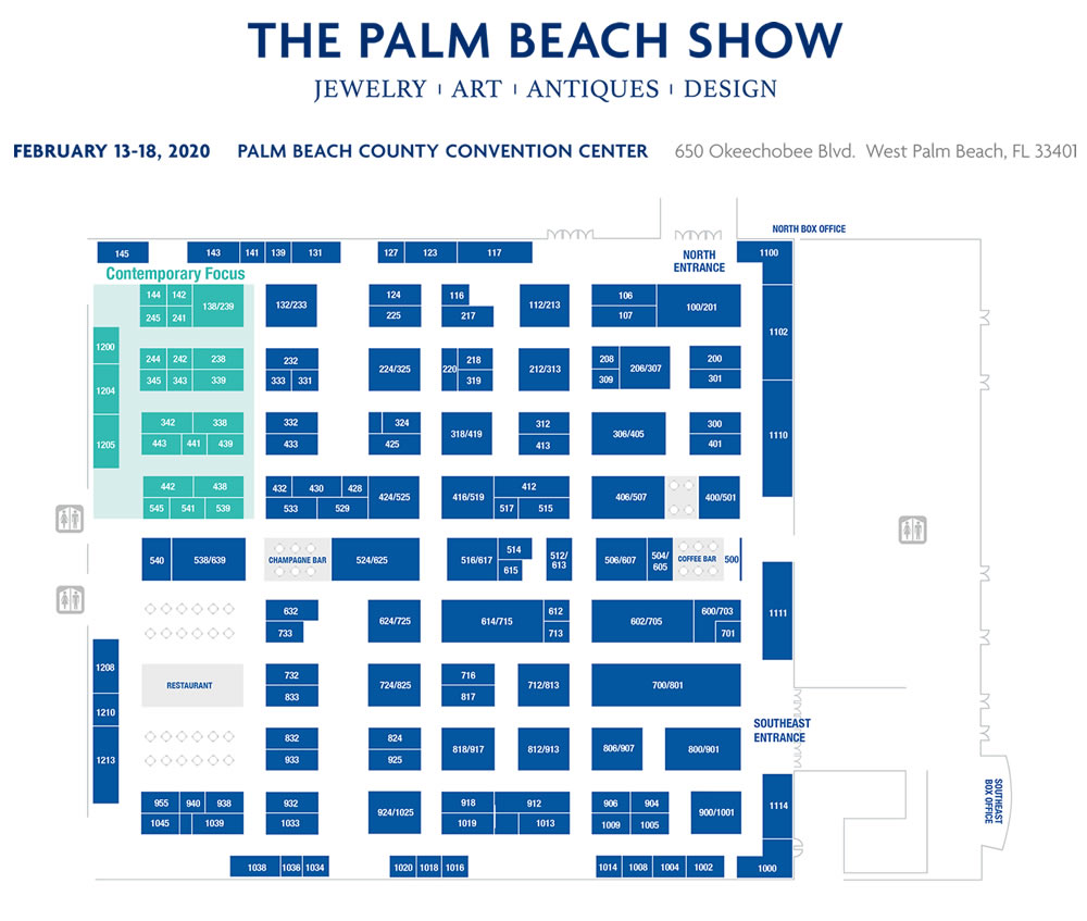 Floorplan Palm Beach Show